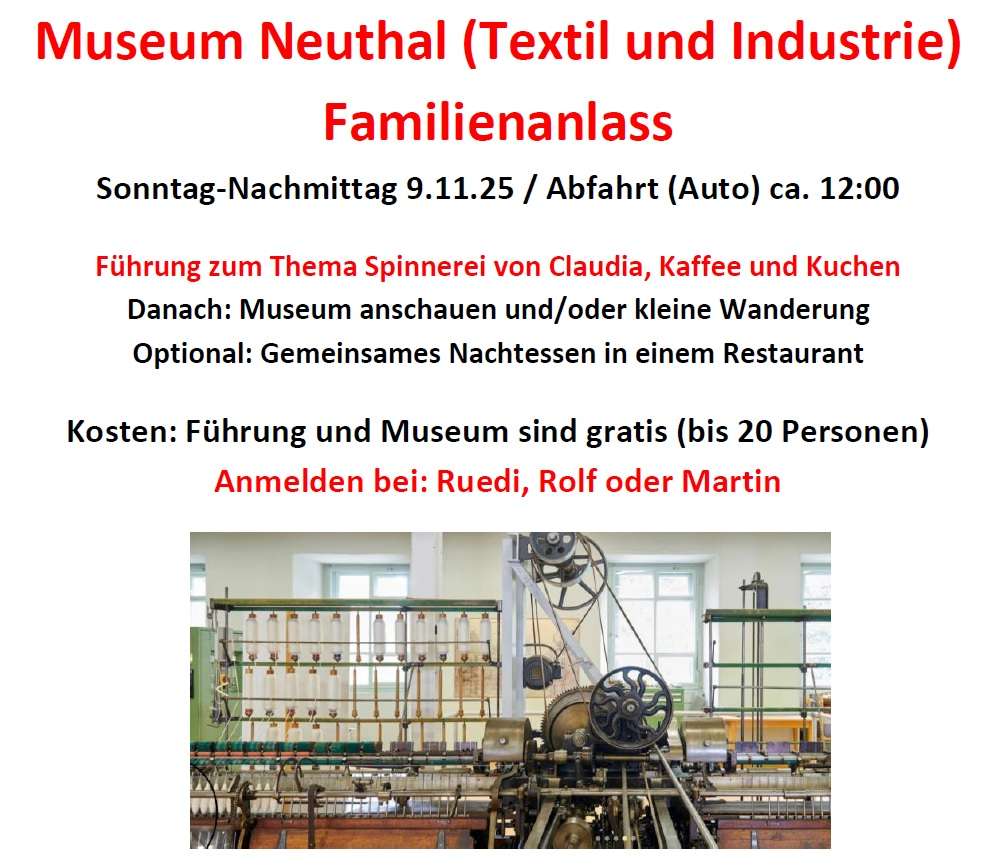 Familienanlass Museum Neuthal